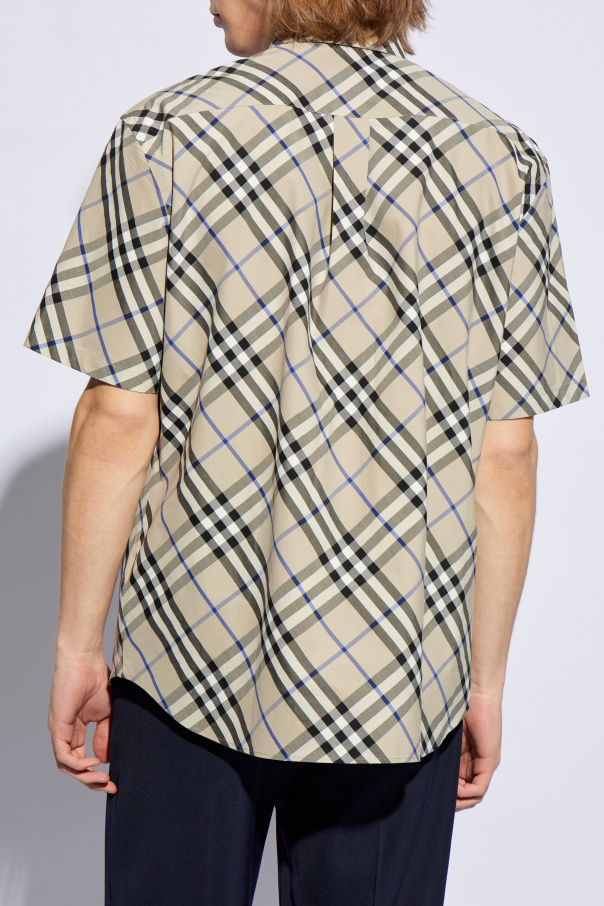 BURBERRY チェックスリッホンスリッハ 8107512 C1506 Burberry Check Cotton Shirt | Saks Fifth Avenue